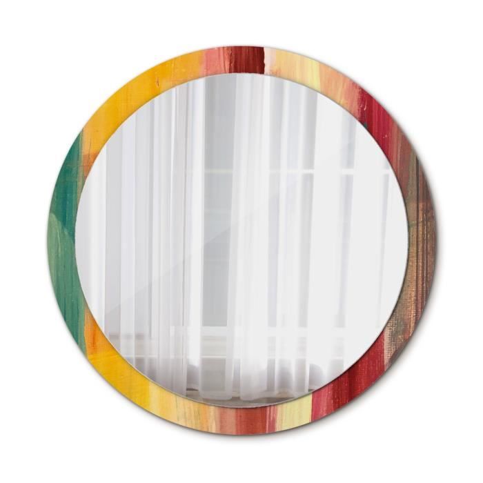 Tulup Miroir Rond LED 100 Cm - Miroir Maquillage Et Décoration Murale Avec Éclairage Pour Salle De Bain Et Chambre
