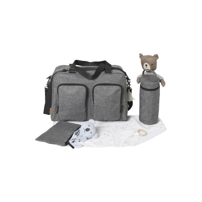 VERTBAUDET Sac a langer multipoches Family gris TU Cdiscount Puericulture Eveil bebe