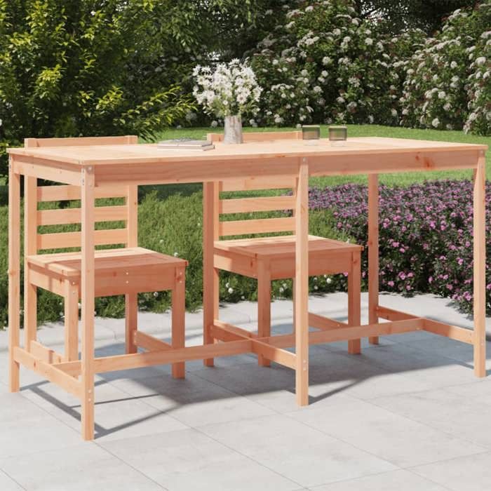 vidaXL Table de jardin 203 5x90x110 cm bois massif de douglas 824107