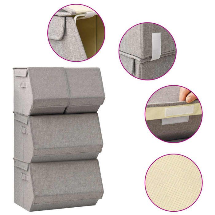 Tiroirs de Rangement Empilables, Boîte de Rangement à Tiroirs, Organisateur de Salle de Bain Peu Encombrant, Bacs de Rangement pour Dentifrice, Lingettes de Maquillage, (3 litres