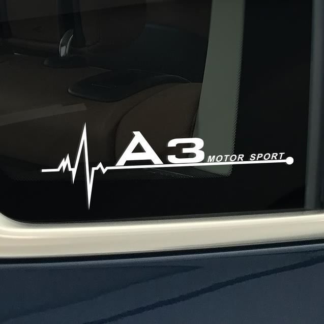 2pcs sticker autocollants pour fenêtre de voiture Audi A3