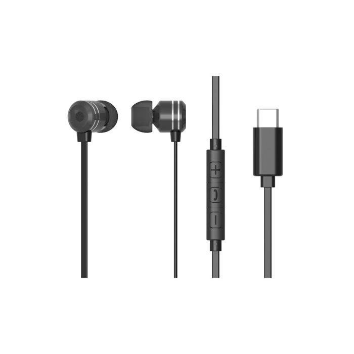 Ecouteurs Filaire WE Intra – Câble Plat 1,20m, USB-C, Microphone Intégré - vue 4