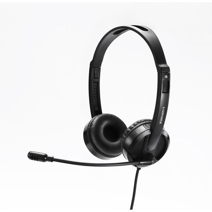 WE Casque Bluetooth avec Micro sans Fil, Bluetooth 5.0 Casque , Portable Ordinateur Casque Téléphonique, Casque PC Noir