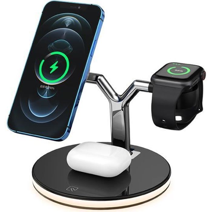 Accessoires Téléphone,chargeur sans fil magnétique pour Apple Watch 5 4 3  2, batterie externe Portable, Mini - Black[A1881] - Cdiscount Téléphonie