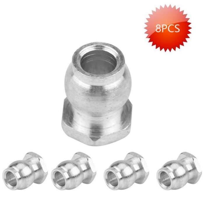 Lot De 10 Rotules En Métal Pour Voiture RC 1/10 - Compatible AXIAL SCX10 - Pièce De Rechange Pour Bielle De Direction