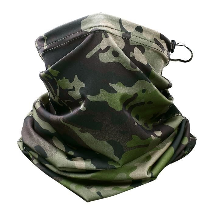 ShopINess Cache-Cou Foulard Multifonctions Unisexe pour le Sport Camouflage Style