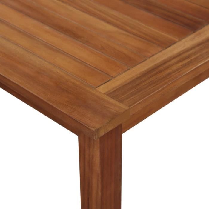 Zerodis Table de jardin 85x85x74 cm Bois dacacia massif HB042