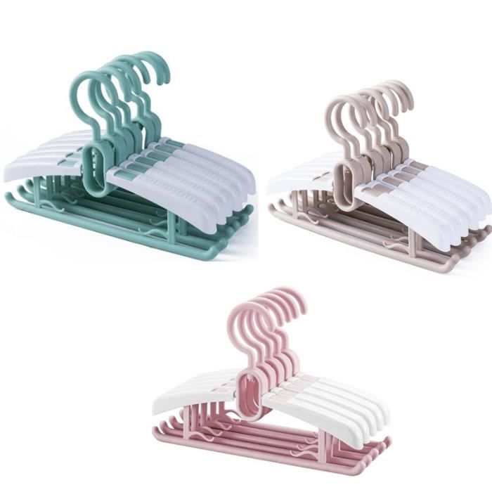 Lot De 30 Cintres Extensibles Enfants 28-36cm - Cintres Bébé Antidérapants Ours, 5 Couleurs, Gain De Place