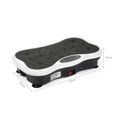 MISS Pro Fitness Plateforme Vibrante Papillon 10 Programme Vibration Avec haut-parleur USB Blanc/Noir-1