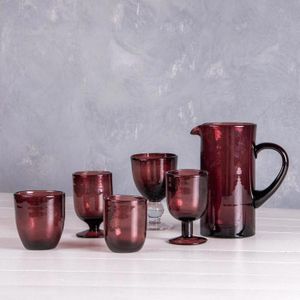 Verre à Jus Violet 290 Ml | Lot De 3 | Verre Solide Et Élégant