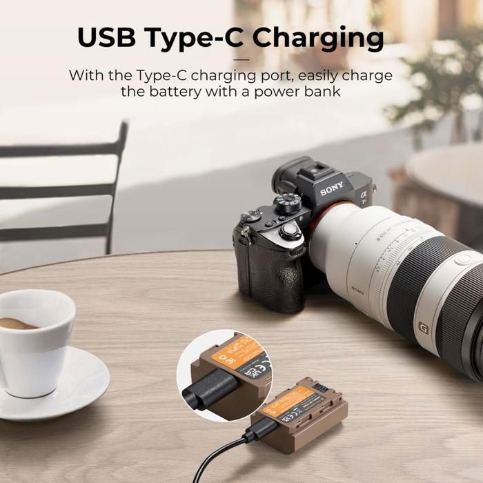 Pack 2 Batteries NP-FZ100 + Chargeur Double USB Pour Sony Alpha 7/9, FX3, ZV-E1 - Compatible Et Puissant - 13