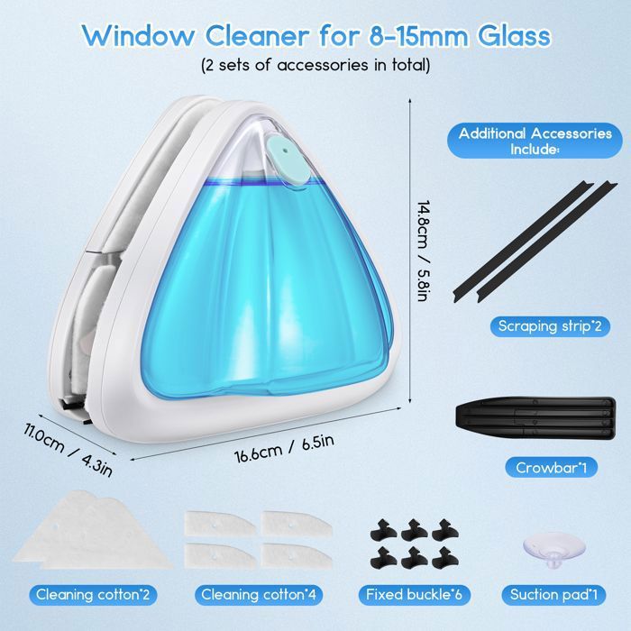 Lave Vitre Magnétique Nettoyeur Vitre Double Face Nettoyant Pour Vitres