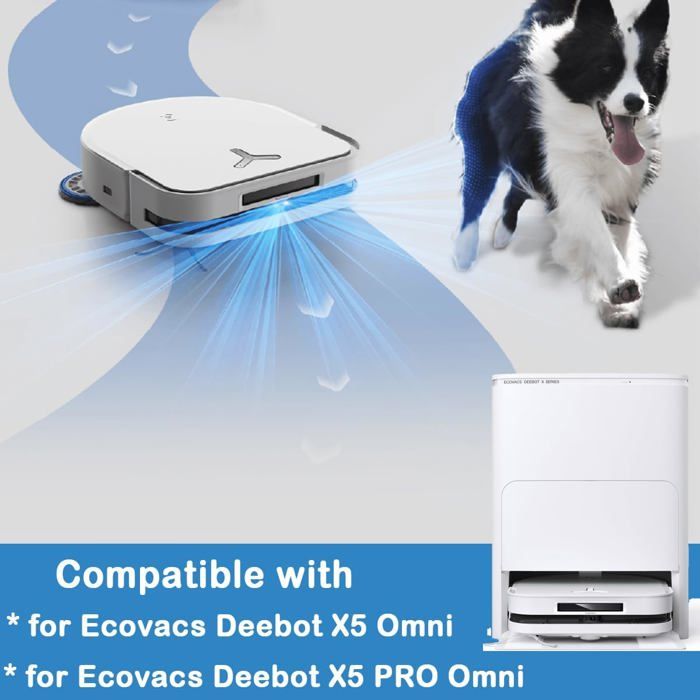 Plateau De Nettoyage Pour ECOVACS Deebot X5 / X5 Pro - Avec Compartiments Pour Accessoires, Design Léger Et Démontable
