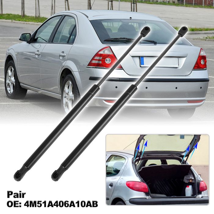 Paire De Vérins à Gaz Pour Hayon Arrière Ford Fiesta V 3 Portes (2001-2006) - Force 283N - Longueur 625mm - Remplace 2S51B406A10AC - 5