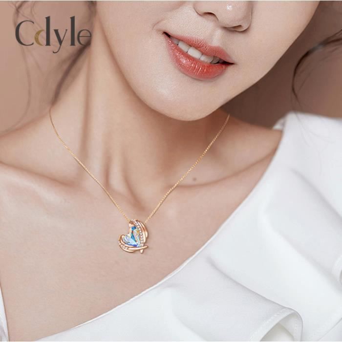 Collier Femme Plaqué Or 18 Carats Avec Zirconium - Longueur 40+5 Cm - Neuf Avec étiquettes