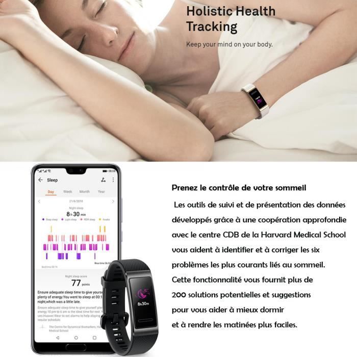 Montre Connectee Huawei Band 3 Pro Bracelet Connect GPS