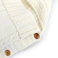 Gigoteuse bébé-Nouveau-né-Enveloppez la couverture d'emmaillotage en tricot-(0-6 mois)-blanche-2