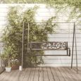 vidaXL Balancelle de jardin 125 cm Acier et plastique Noir, 125 x 53.5 x 42 cm (l x P x H), 13.25kg-2
