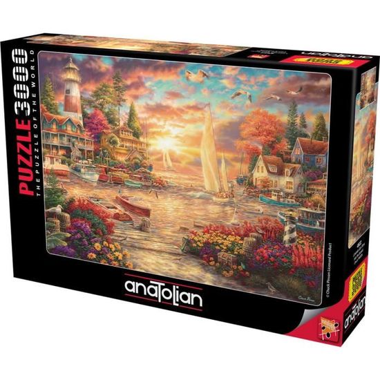 Puzzle 3000 pièces - ANATOLIAN - Méditerranée - Paysage et nature - Adulte  - Coloris Unique - Cdiscount Jeux - Jouets