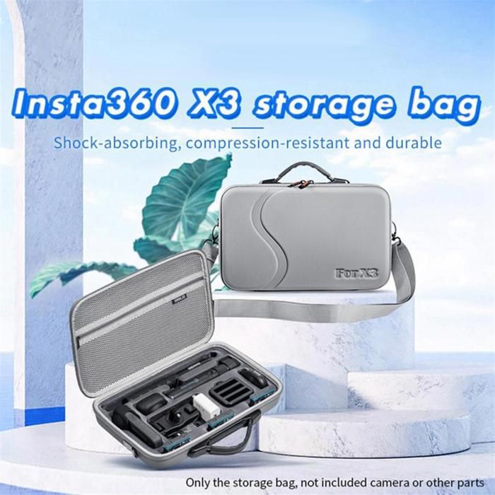 Étui De Protection Rigide EVA Pour Insta360 X3 / X2 - Sac De Transport Robuste Et Léger Avec Compartiment Accessoires