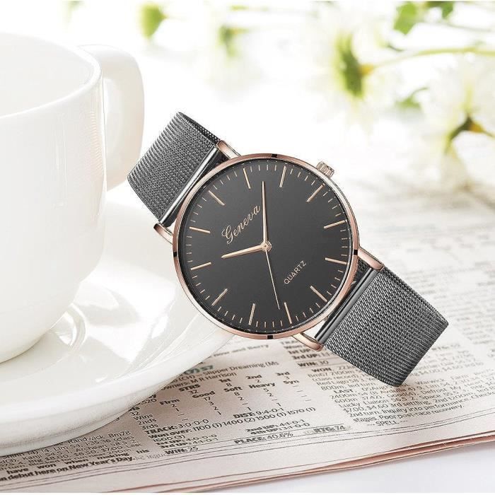 Montre geneva bracelet tissu online