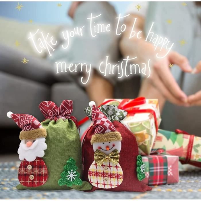 Pochon tissu noel shop