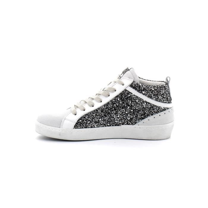 Basket Alpha Gris SEMERDJIAN Homme Cuir Lacets Gris