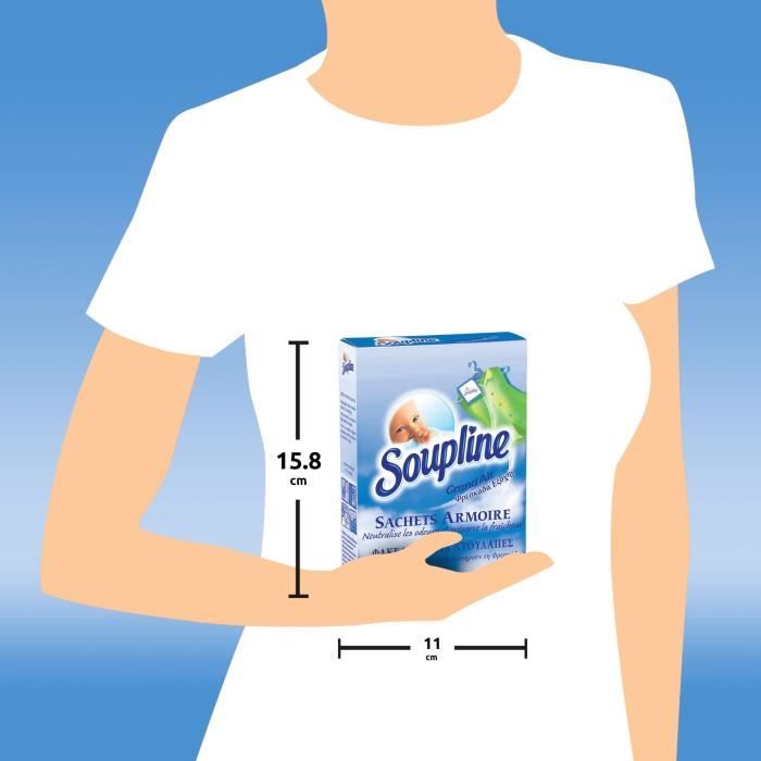 Soupline - 20 toallitas para secadora de ropa Grand Air