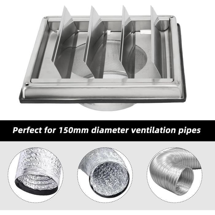 Grille Aération 100 Mm Grille D'Aération Grille Ronde Grille Ventilation Grille Evacuation Air Avec Moustiquaire Grille Aeration Murale 98135915