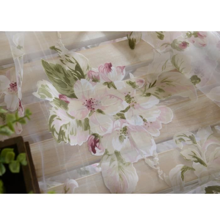 Cantonnière Art Nouveau Rose Multicouleur, Style Country, Coton/polyester, 140x260cm