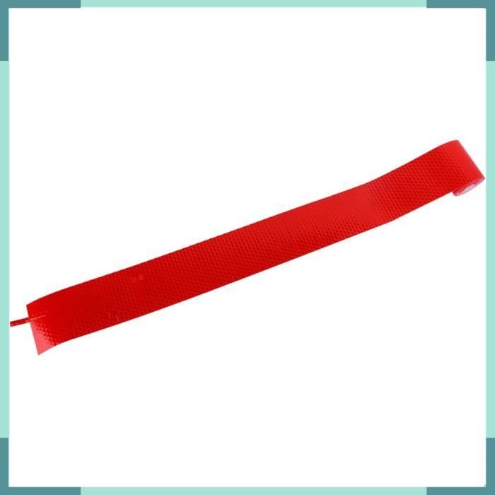 Bande Réfléchissante De Sécurité Voiture 10 Cm X 300 Cm – Ruban Crystal Nid D’Abeille Rouge – Autocollant Haute Visibilité Pour Voiture, Moto, Vélo