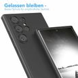 Coque pour Samsung Galaxy S24 Ultra - Protection Silicone Liquide Mat Antichoc Slim - Noir-3