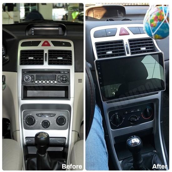 RoverOne® Autoradio GPS Bluetooth pour Peugeot 307 307CC 307SW