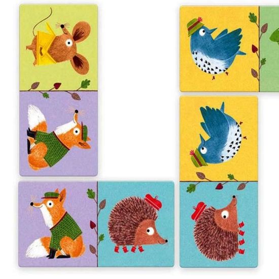Grands Dominos Bebe 2 Ans Jeu Pour Petits Enfants Animaux Djeco Cdiscount Jeux Jouets