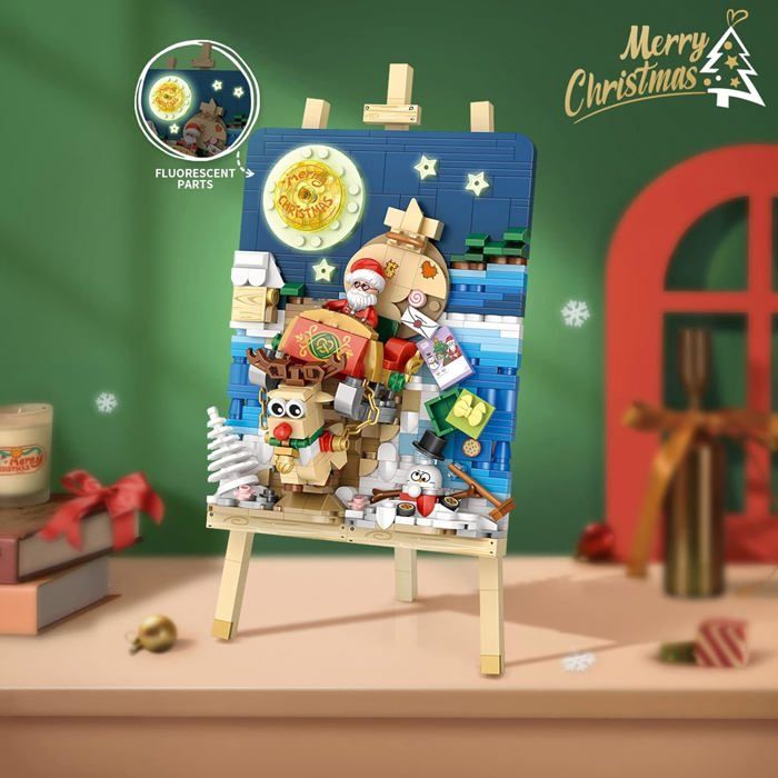 Mini blocs de construction de Noël en 3D (Traîneau) - Jeu de ...