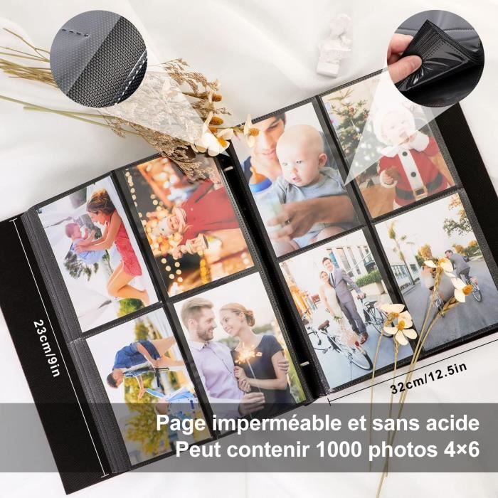 Album Photo 10X15 1000 Pochette, Grand Geant Format Lin Tissu Album Pour  Horizontal Vertical Photos (Beige)[q10] - Cdiscount Beaux-Arts et Loisirs  créatifs