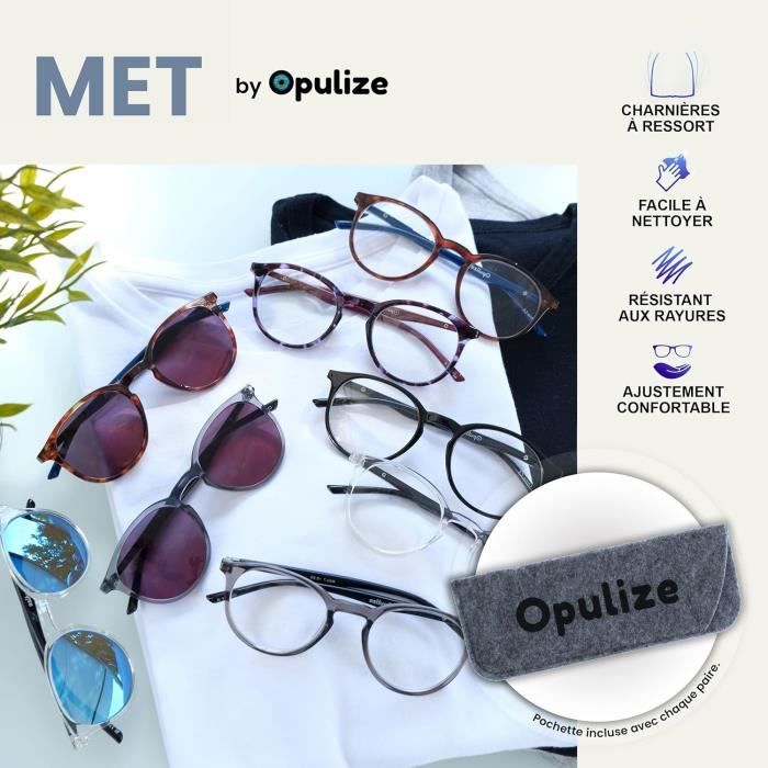 4 Lunettes De Lecture HEEYYOK - Homme/Femme - Branches Ressort - Couleurs Assorties