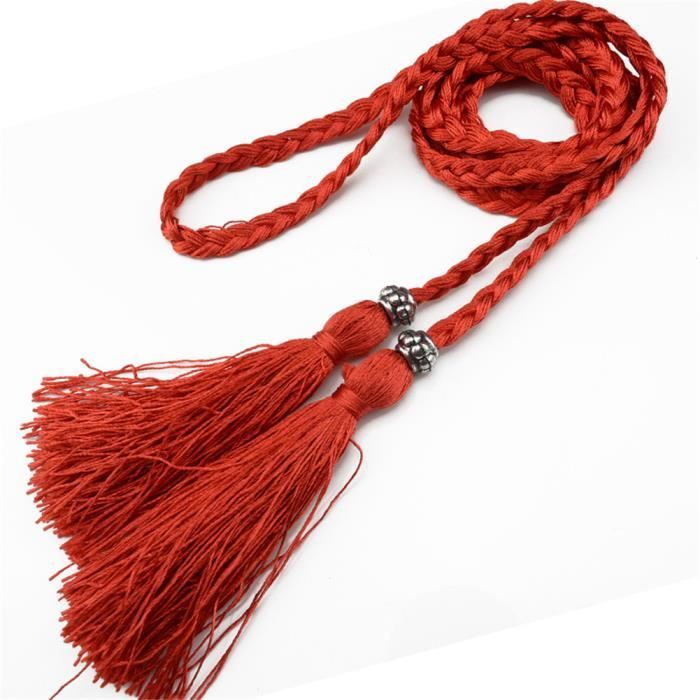 Ceinture corde tressée outlet