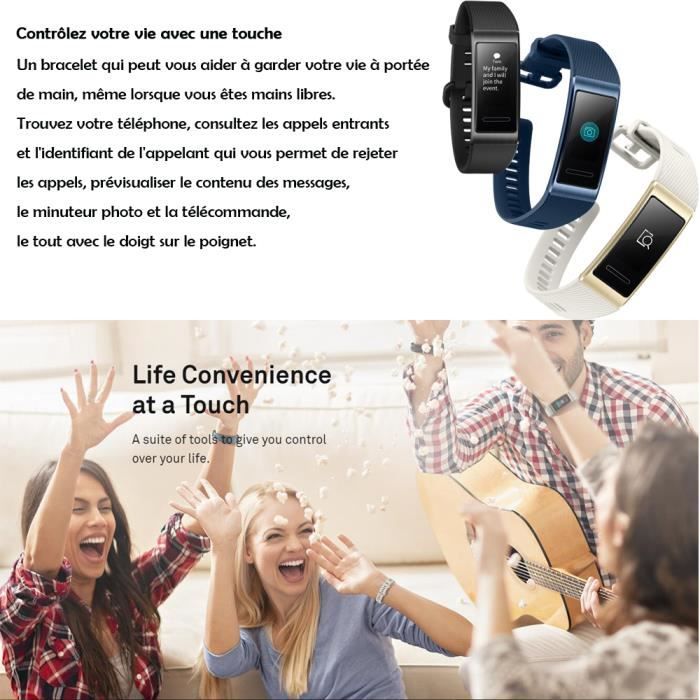 Montre Connectee Huawei Band 3 Pro Bracelet Connect GPS