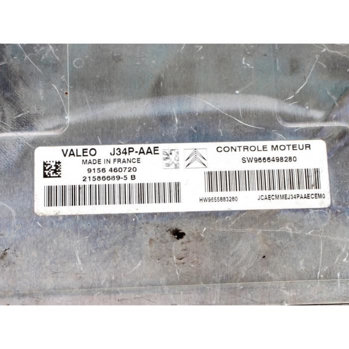 Calculateur (ECU) Pour Peugeot 206 CC (2D) Année 2001 - Réf. OEM 9642247380 - Occasion Fonctionnel