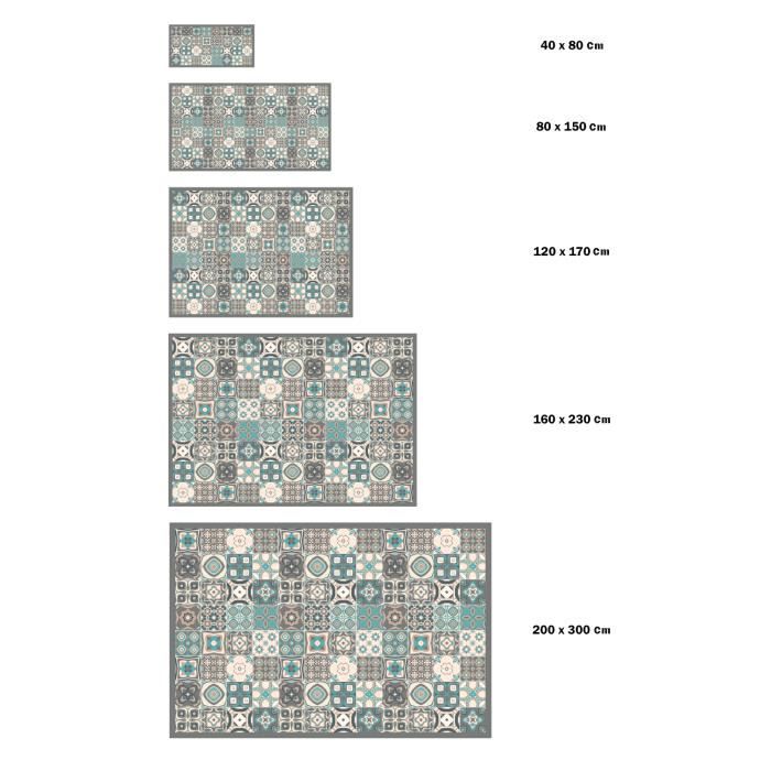 Tapis vinyle carreaux ciments cuisine gris 60x110cm | Maisons du Monde Tapis vinyle carreaux ciments cuisine gris 60x110cm | Maisons du Monde
