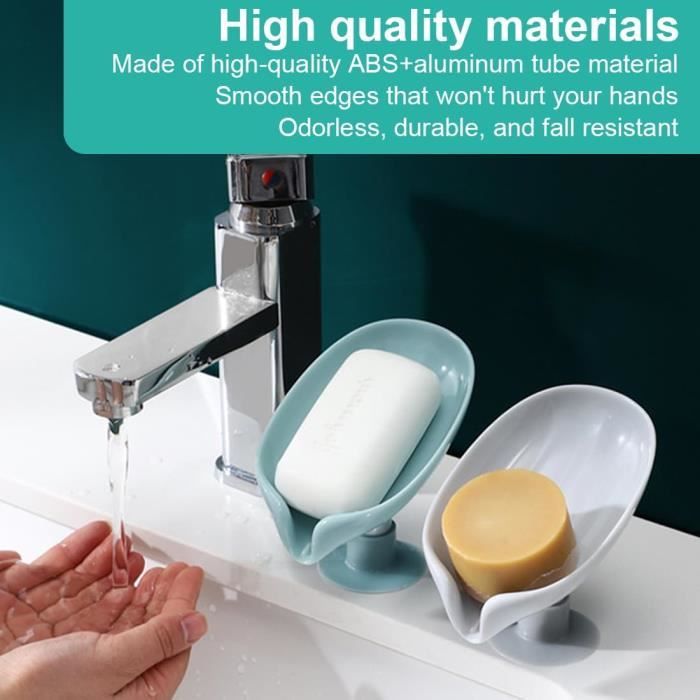 Porte-savon Transparent Sans Trace, Porte-savon Mural En Cristal, Porte-savon Sans Poinçonnage