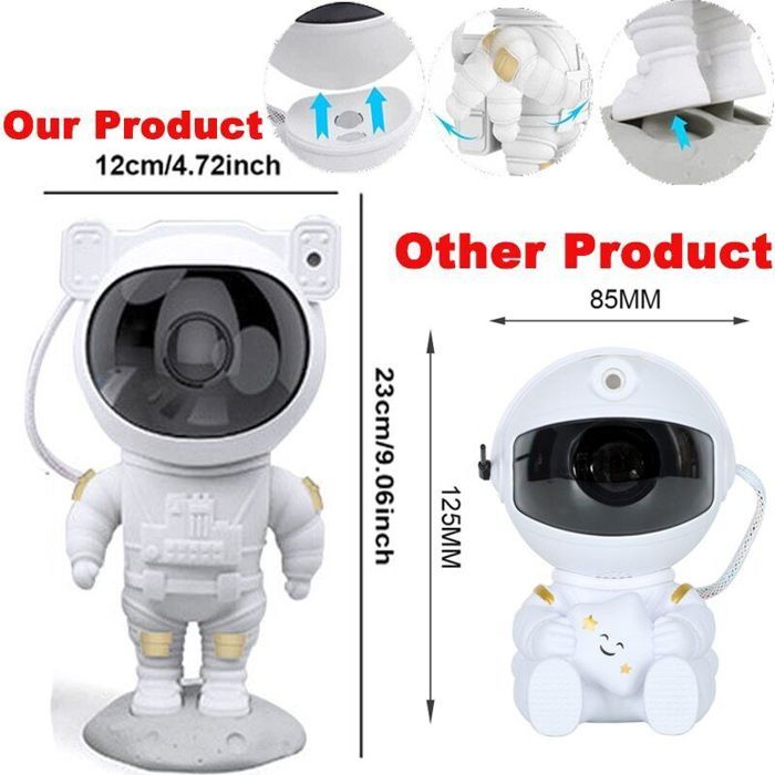 Generic Galaxie Ciel étoilé Enfants Led Veilleuse Lune Astronaute Etoile Projecteur Lampe Astro Projecteur 21449758