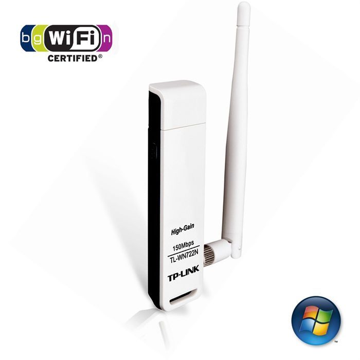 TP-LINK Clé USB WiF USBi à gain élevé 150Mbps -WN722N
