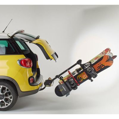 Porte-skis + Barres De Toit Pour Fiat Panda III 5 Portes (2012+) | Support 4 Paires De Skis Ou 2 Snowboards | Aluminium Verrouillable - 7