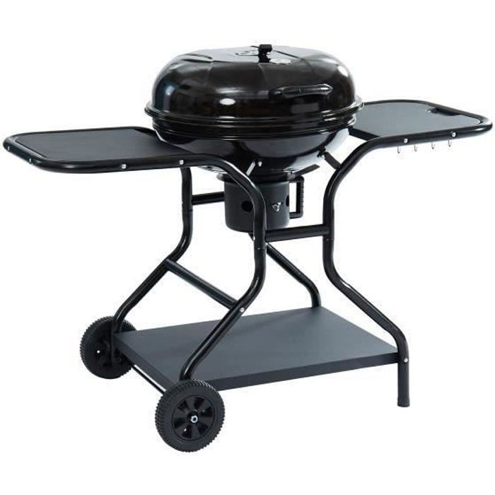Barbecue Charbon Demi Tonneau Popeye Barbecue Boule A Charbon 2 Tablettes Diametre Cuisson