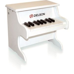 PIANO DELSON Piano bebe blanc 18 touches
