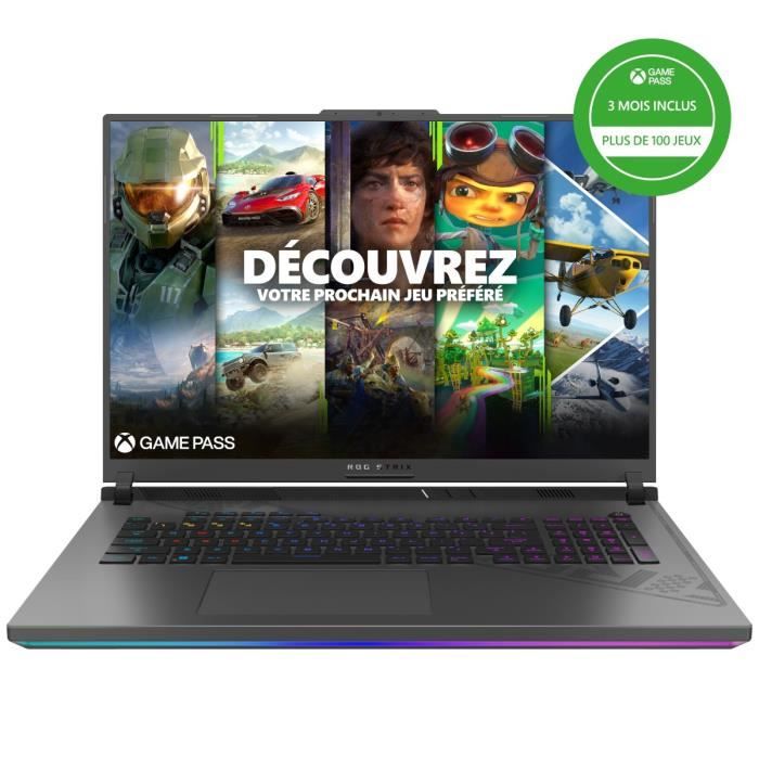 PC Portable Gamer ASUS ROG Strix G18 | 18 WUXGA 165Hz RTX 4070 8 Go Intel Core i7 13650HX RAM 32Go 512Go SSD Win 11
