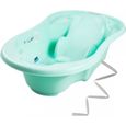 Baignoire bébé avec réducteur intégré Vert - MON MOBILIER DESIGN - Naissance - Mixte-0