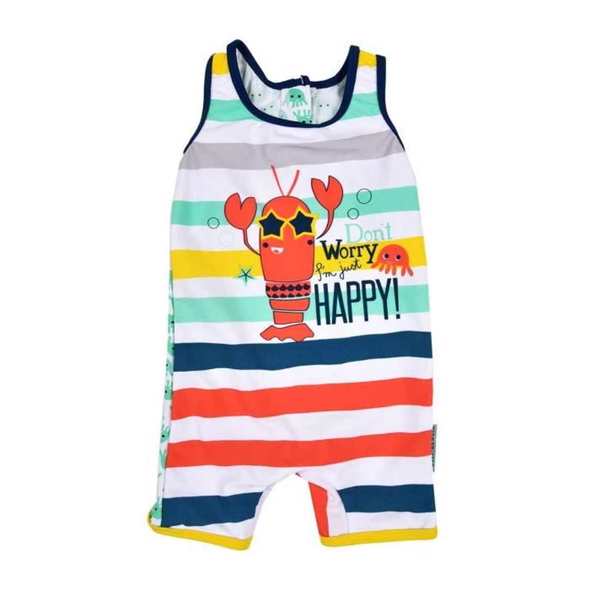 Maillot De Bain 1 Piece Bebe Garcon Don T Worry Taille 6 Mois 68 Cm Achat Vente Coussin Cdiscount